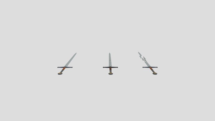 Deformation Sword 3D Model