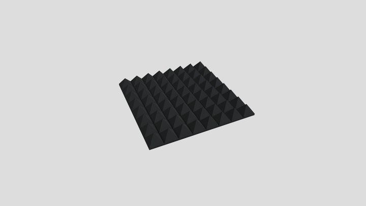 Pyramid Acoustic Panel 3D Model