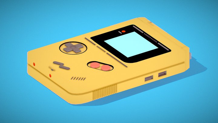 Gameboy 3D Model