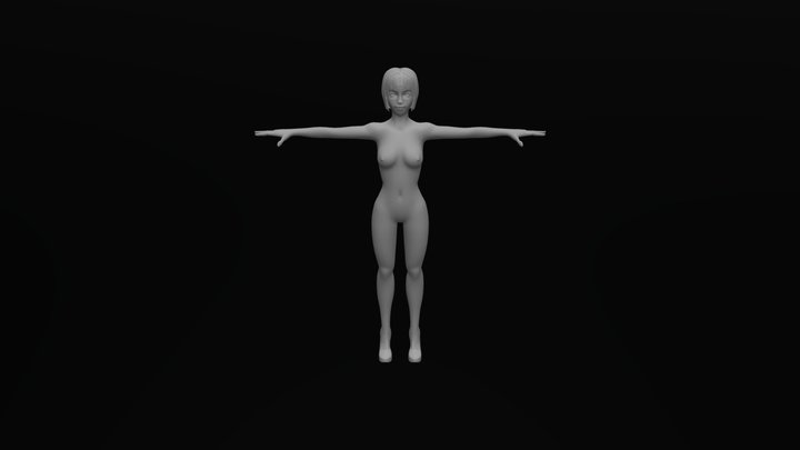 Female Character for 3D Animation 3D Model