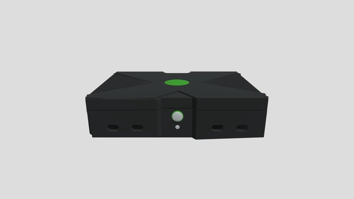 low poly original xbox 3D Model
