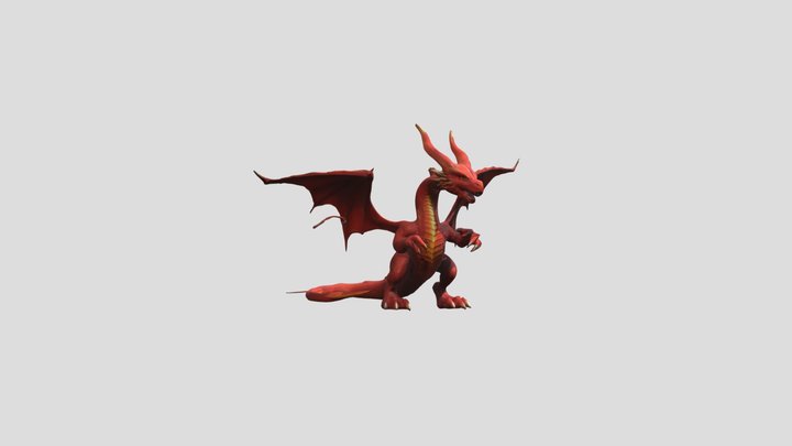 Genera_un_dragón_roj_1010015422_refine_obj 3D Model