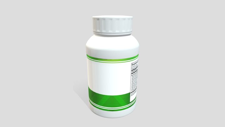 BODY SUPPLEMENT BOTTLE 3D Model