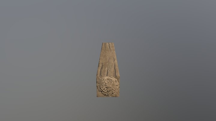Stylized Wood 3D Model