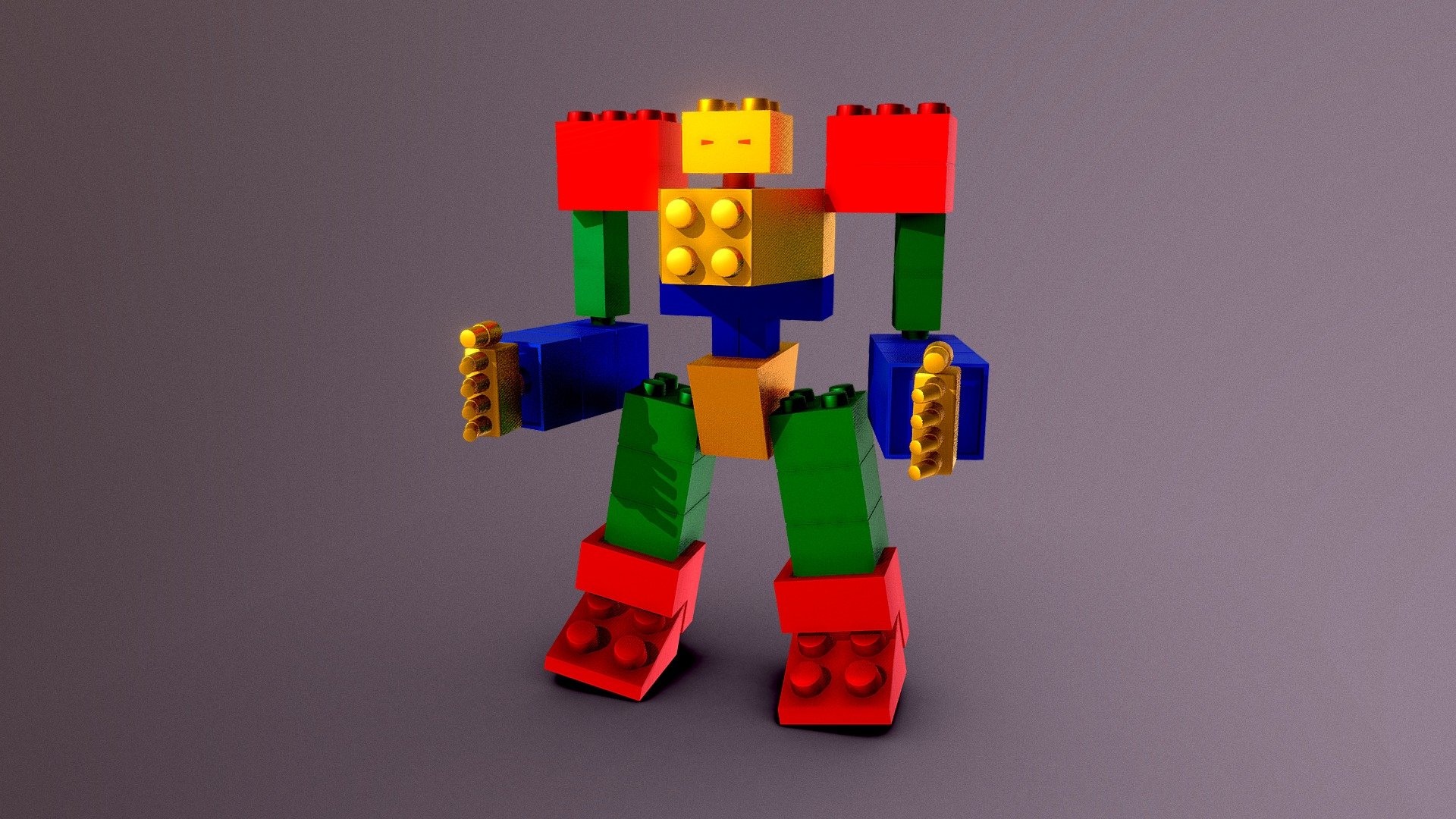 Lego block online man