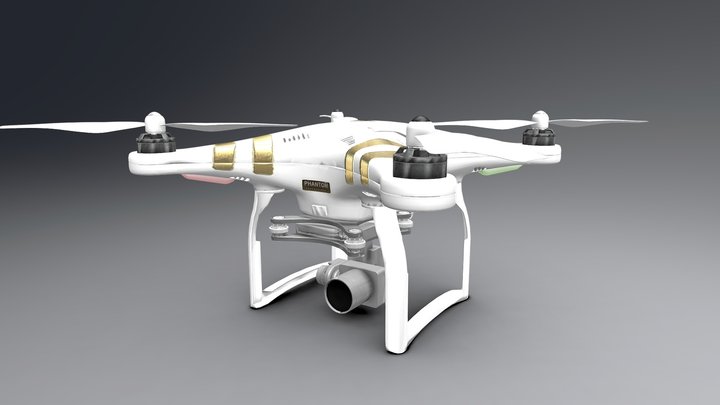 DJI Phantom 3 drone 3D Model