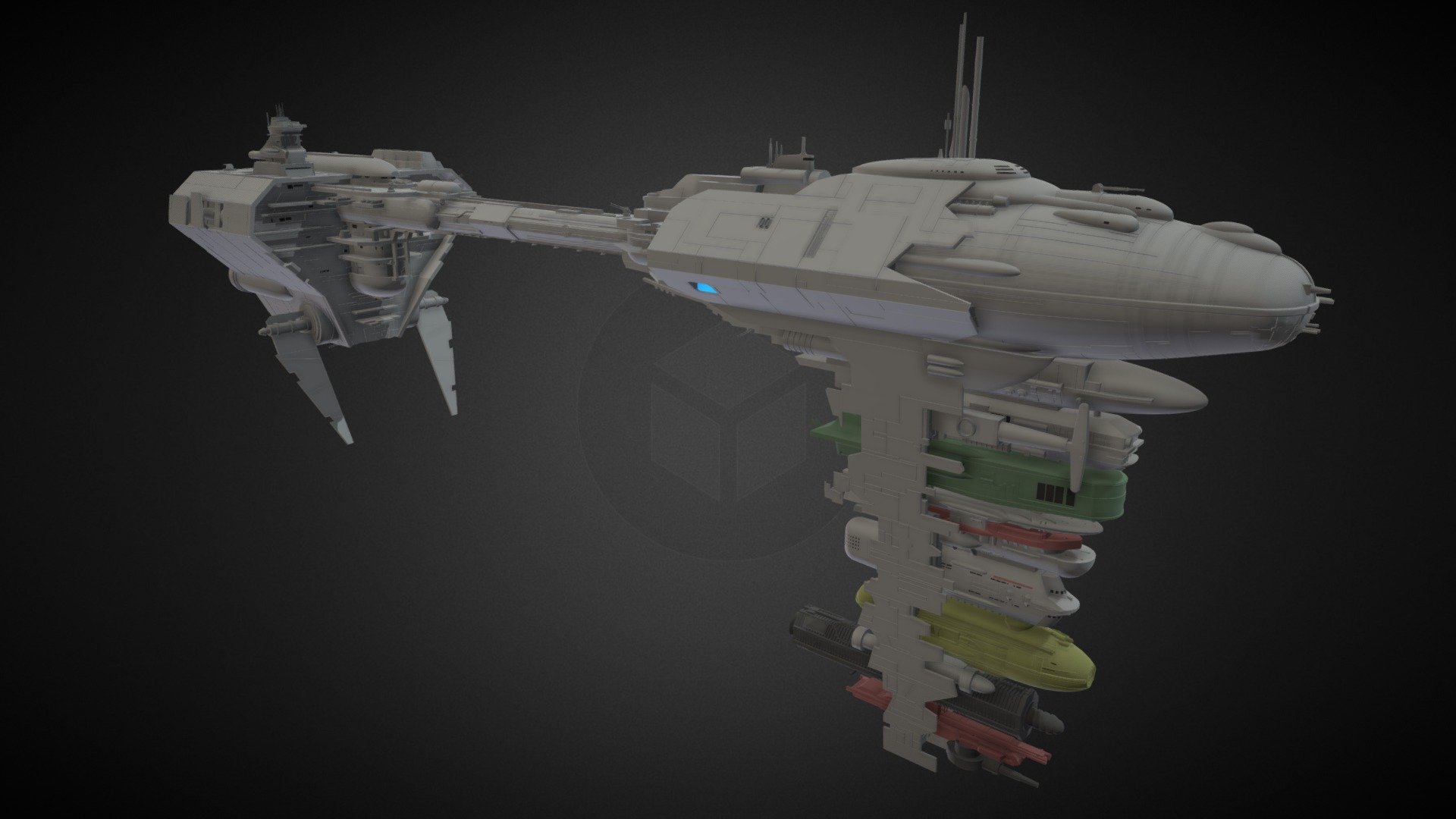 Star Wars: Nebulon B Frigate - Download Free 3D Model By Daniel ...