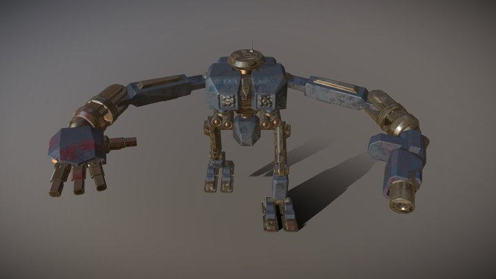 2DAE02 Putman Emmanuel Mad Max Themed Robot 3D Model