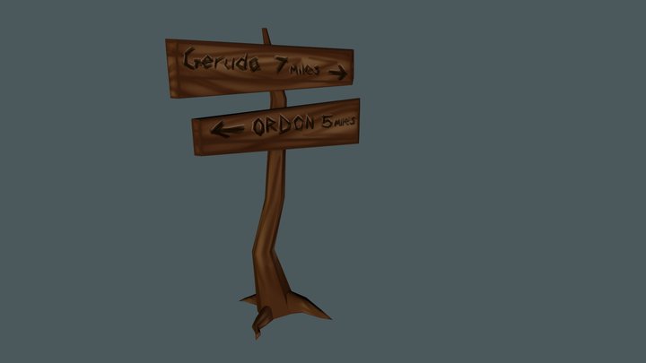 Signpost 3D Model