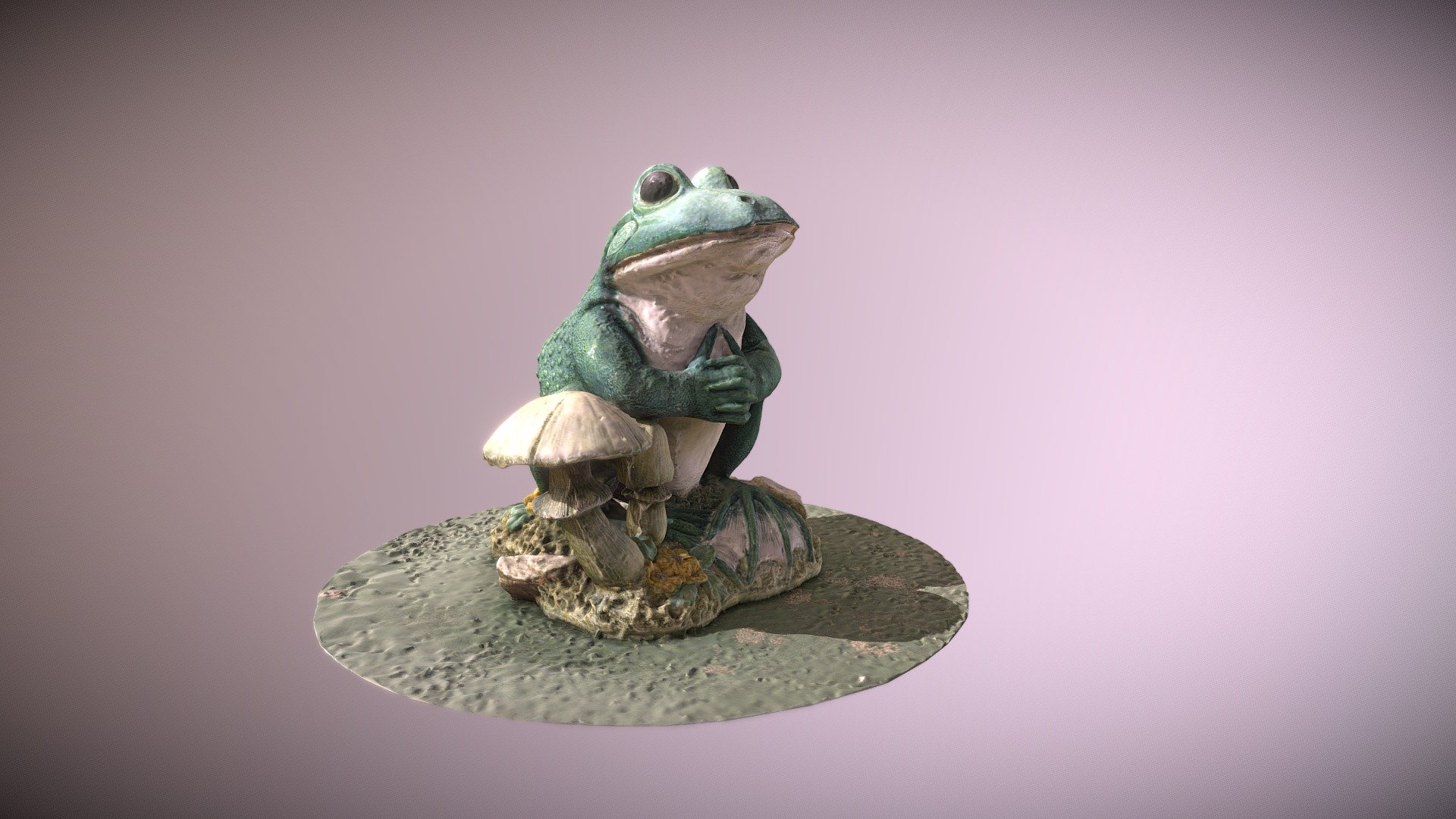 Frog statue