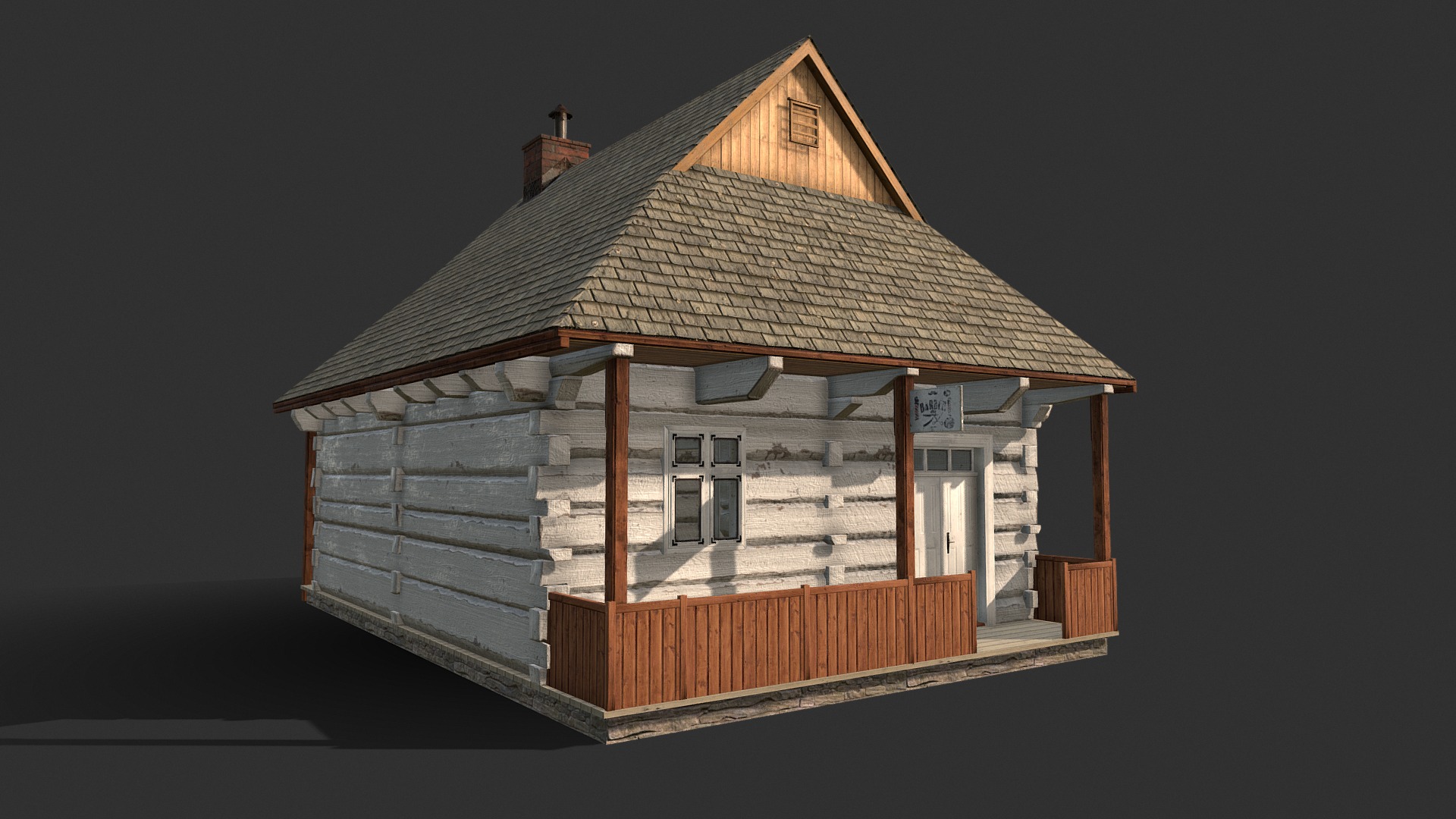 3D model Barber House  – Slav Architecture - This is a 3D model of the Barber House  - Slav Architecture. The 3D model is about a small wooden house.