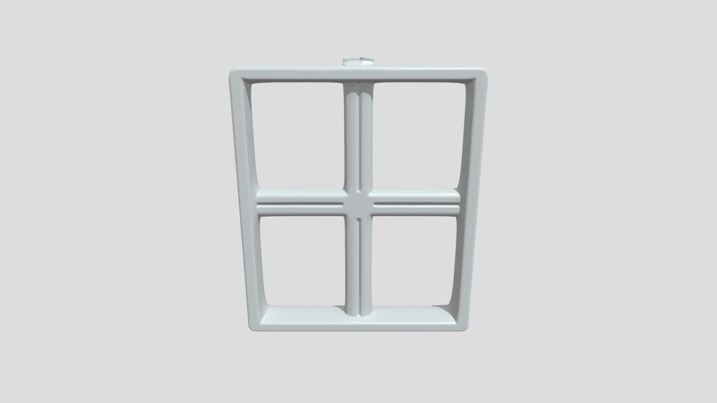 Miniature window unit on wall