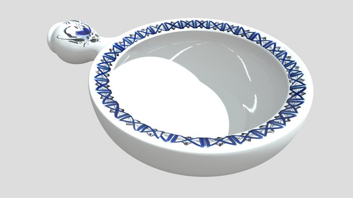 Orinal de porcelana 3D Model