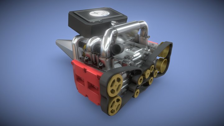 Subaru 22b rally engine
