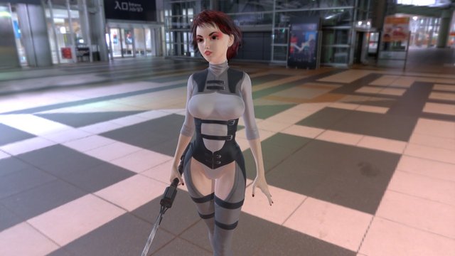 Discarded Angel character: Athena 3D Model