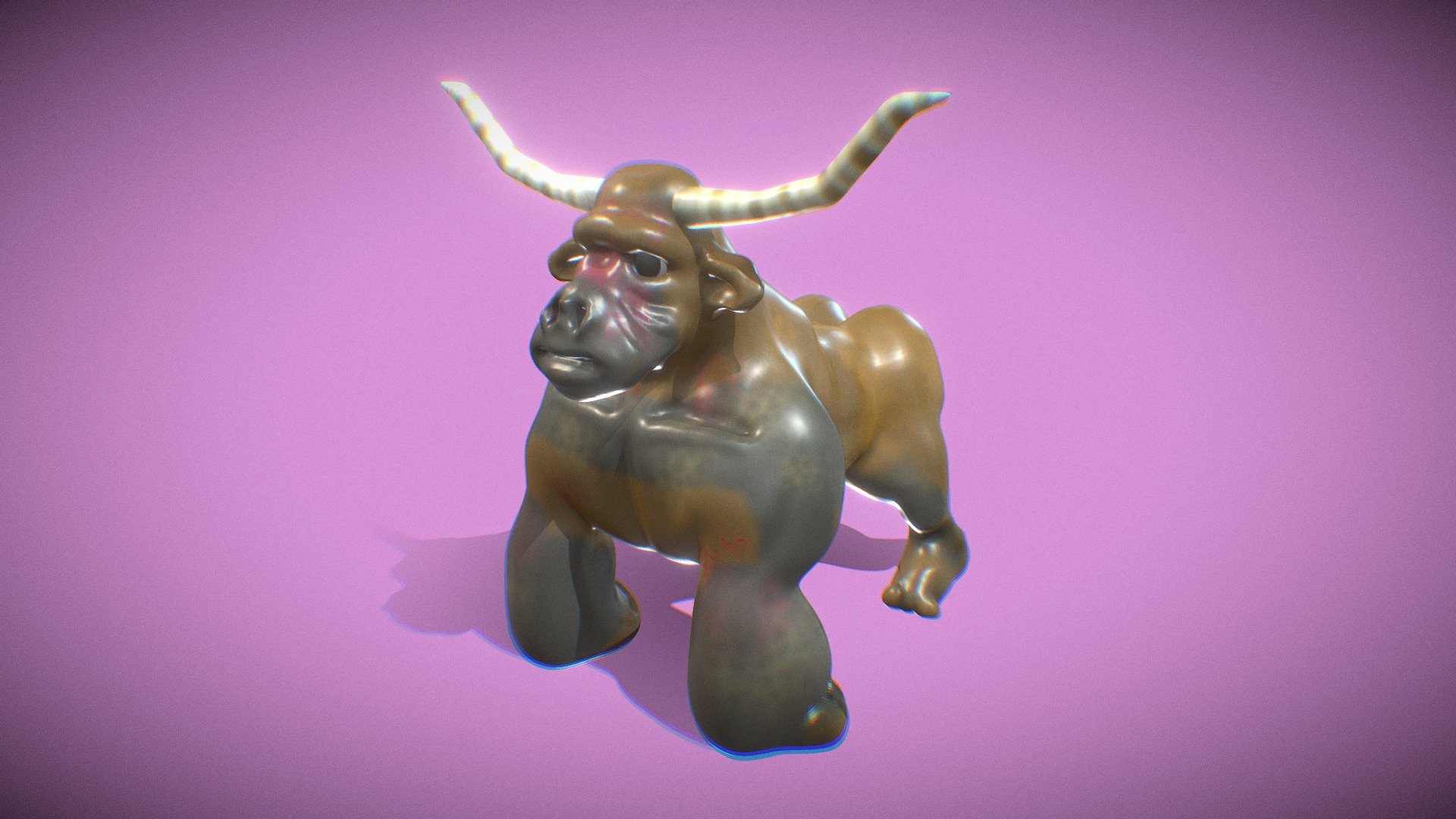 Bison Gorilla - 3D model by shet123888 [19b55b3] - Sketchfab