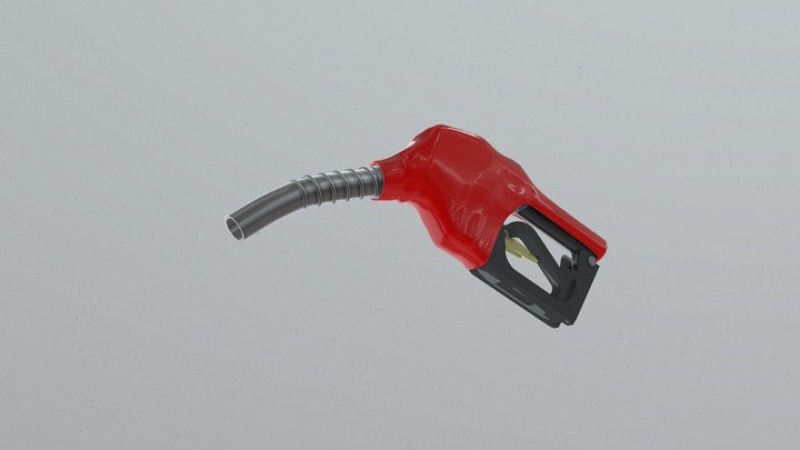Gas pump nozzle - Fuel Nozzle 3D Model