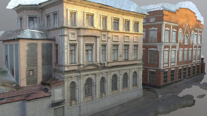 Semyonovskaya. 1916 Factory building in Moscow 3D Model