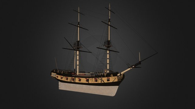 Snow Warship - Tides of War: Letters of Marque 3D Model