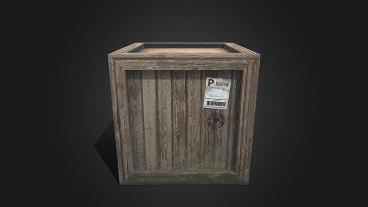 Crate 3D Model