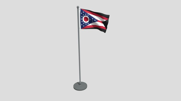 Animated Flag Of Ohio State