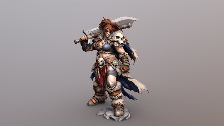Amiri – barbarian 3D Model
