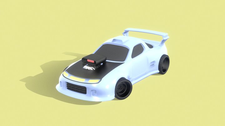 GameArt - Cyberpunk Car (Work in progress) 3D Model
