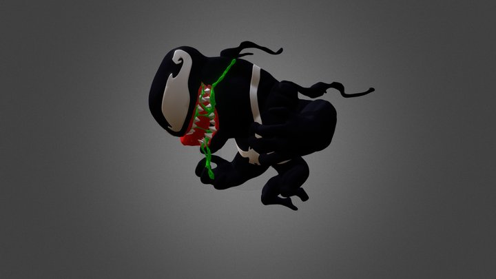 Venom Chibi 3D Model
