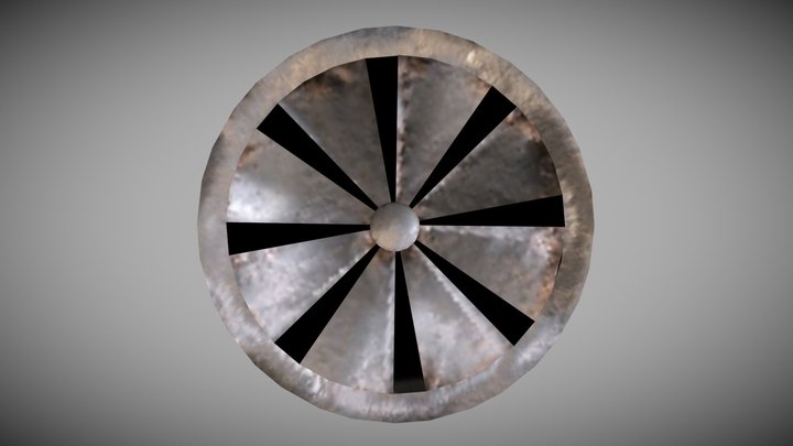 Metal Vent Fan 3D Model