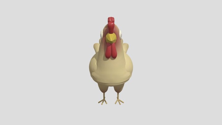 Cartoon Chicken - Image to 3D Free - SupaVoxel