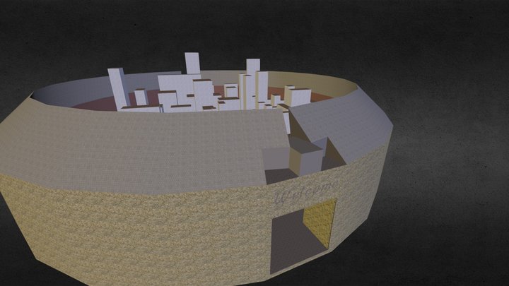 Fighting Arena 3D Model