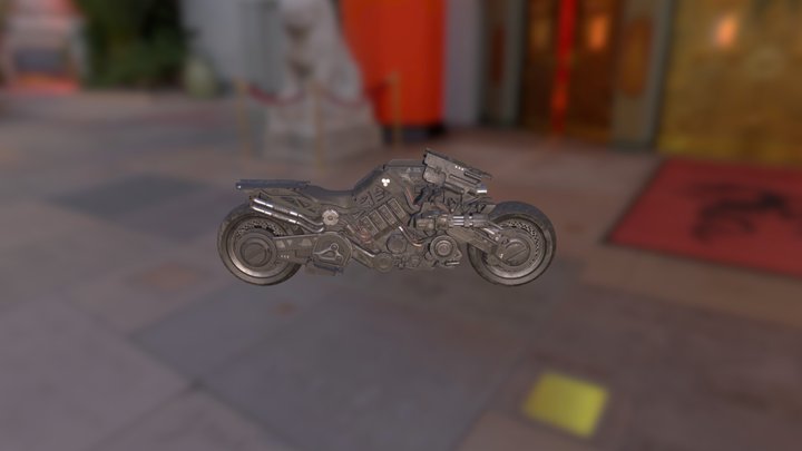 Cyborg PLS Motorbyke 3D Model