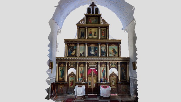 Доње Зуниче иконостас 3D Model