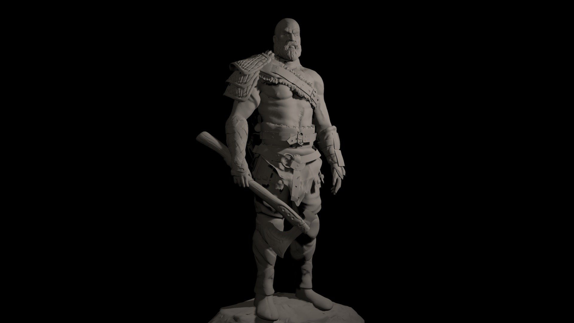 Kratos God of War - STL File for 3D Print