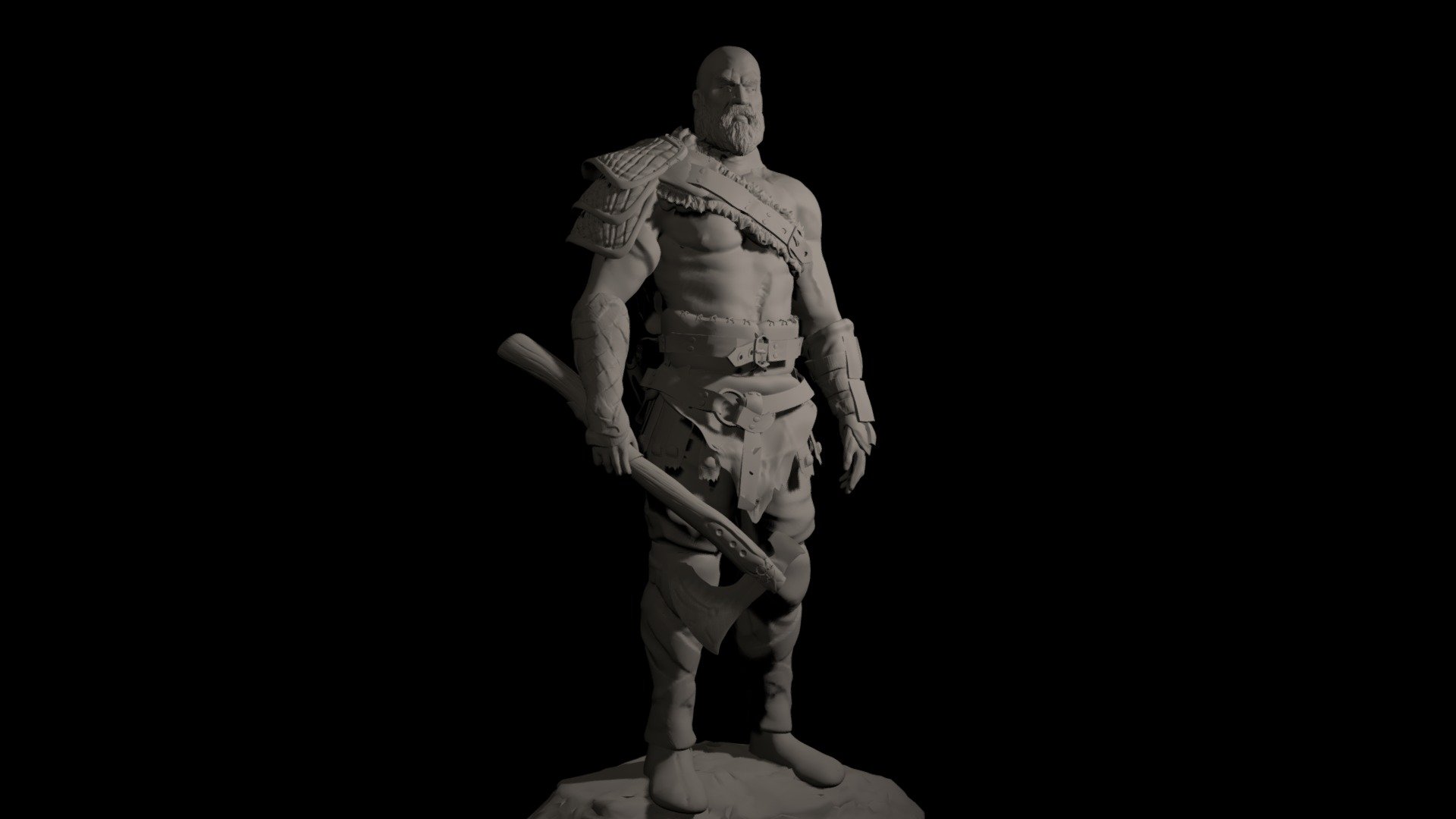 Kratos God Of War Ragnarok - STL 3D print files