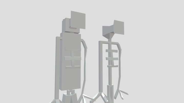howler with endo skeleton 3D Model