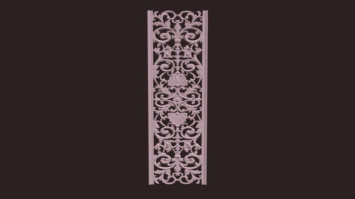 Ceiling Wall Carvings 072 3D Model