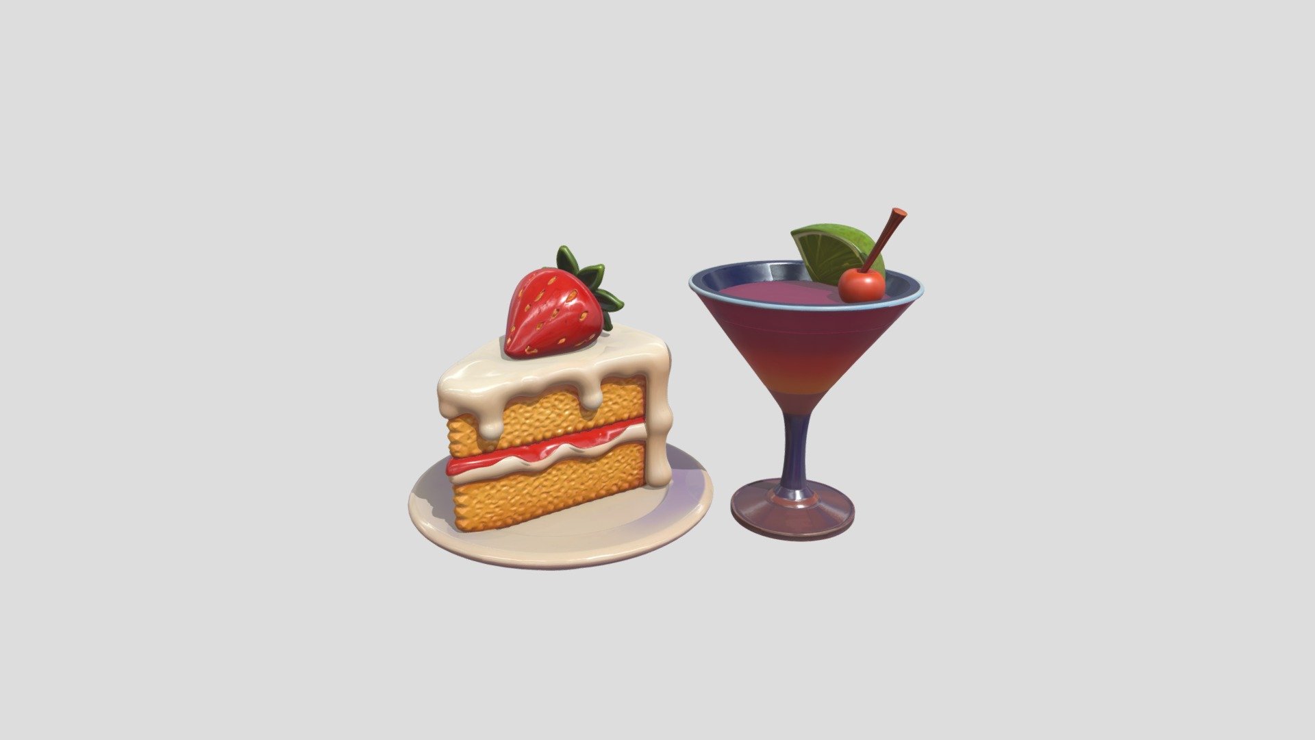 Food feast - Download Free 3D model by klrxyz [19c2a0c] - Sketchfab