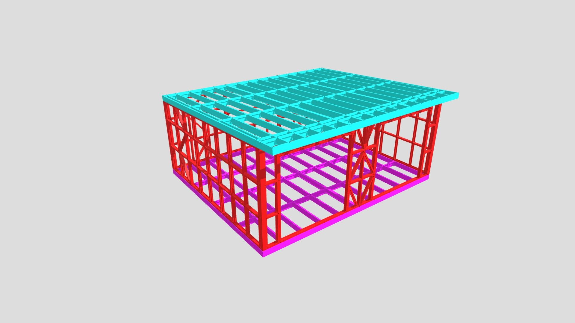 6 X 5m Cabin — Sketchfab embed 3D viewer
