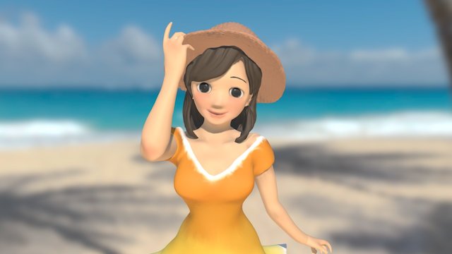 Zbrush Cute Girl 3D Model