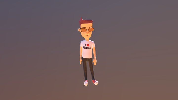 Lowpoly Character Game 3D Model