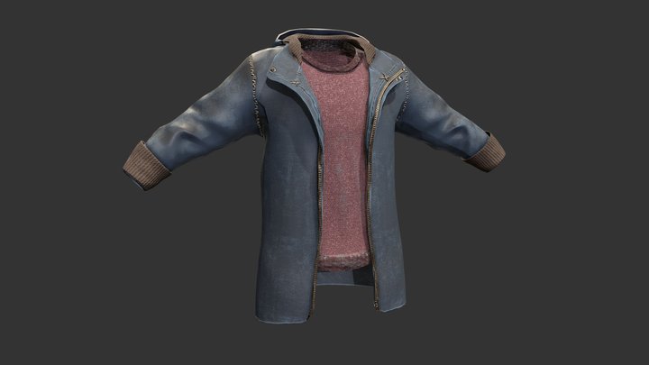 Hand Me Down Jacket 3D Model