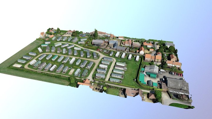 Poplars Caravan Park 3D Model