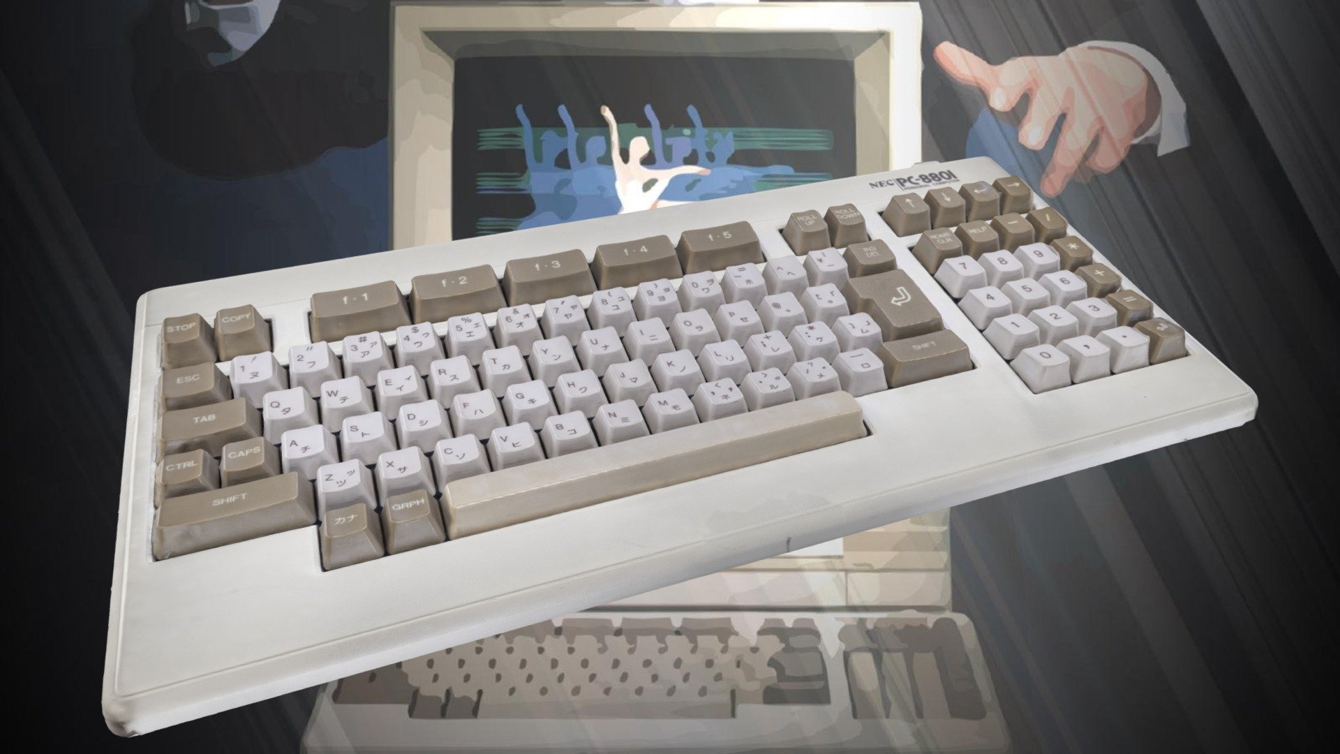 NEC PC-8801 Keyboard (Photogrammetry Scan) - Download Free 3D