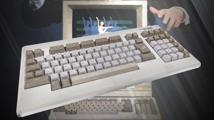 NEC PC-8801 Keyboard (Photogrammetry Scan) 3D Model