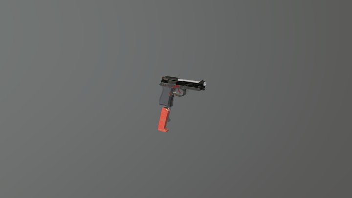 gun animated 3D Model