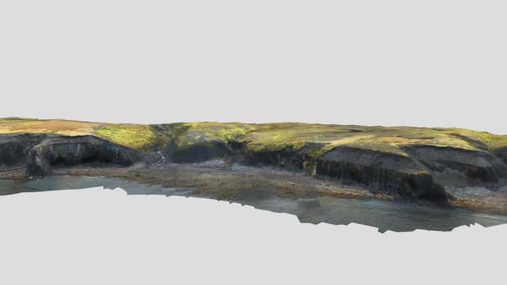 Jurassic example, Festningen section, Svalbard 3D Model