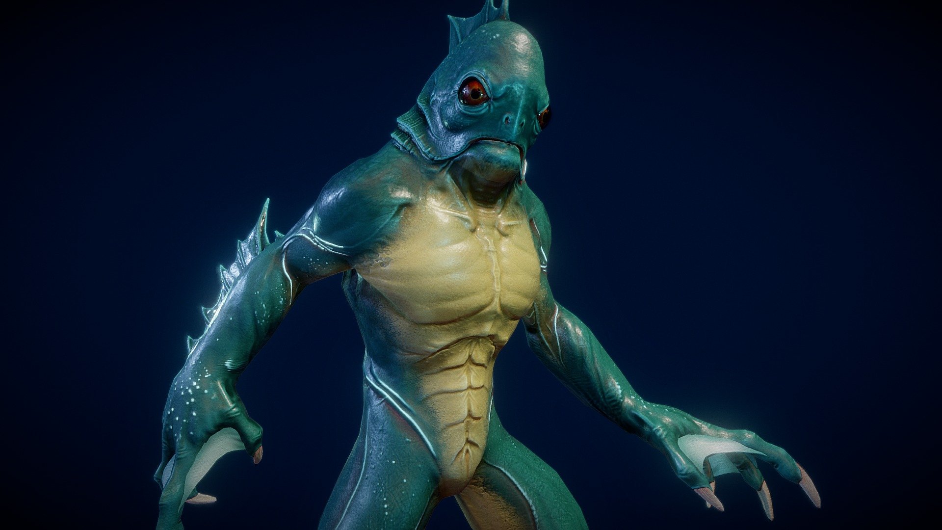 Vodyanoy merman - 3D model by Artur (@fenixartur) [19c7043] - Sketchfab