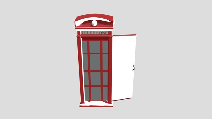 British Telephone Booth 3D Model