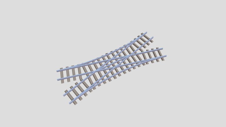 Rail Track Cross 3D Model